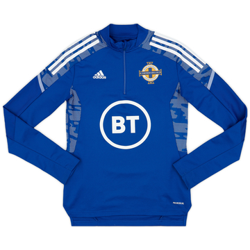 2021-22 Northern Ireland adidas Haut d'entraînement 1/4 Zip - 9/10 - (XS)
