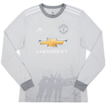 2017-18 Manchester United Third L/S Maillot - 5/10 - (XL.Boys)