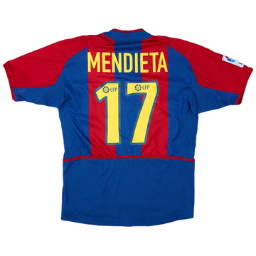2002-03 Barcelona Maillot domicile version joueur Mendieta #17 - 8/10 - (M)