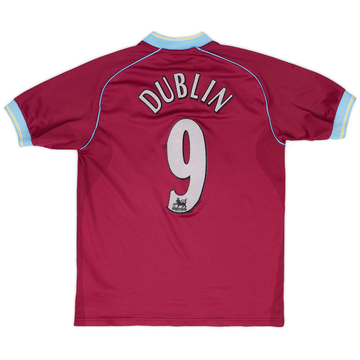 2001-02 Aston Villa Maillot domicile Dublin #9 - 6/10 - (Y)