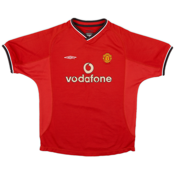 2000-02 Manchester United Maillot Domicile - 8/10 - (Garçons L)