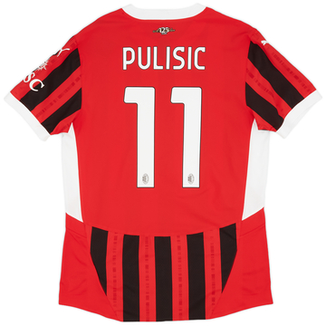 2024-25 AC Milan Maillot Domicile Authentique Pulisic #11