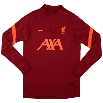 2021-22 Liverpool Nike Haut d'entraînement 1/4 zip - 6/10 - (S)