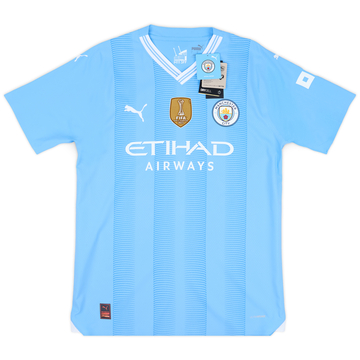 2023-24 Manchester City Maillot Domicile Version Joueur Européen