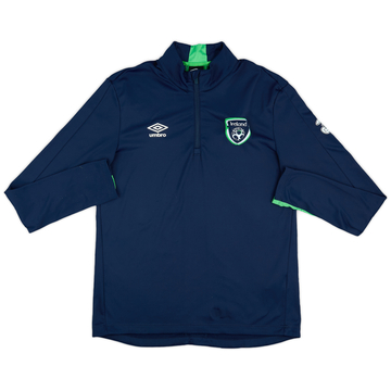 2016-17 Ireland Umbro Haut d'entraînement 1/4 zip - 8/10 - (L)
