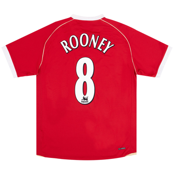 2006-07 Manchester United Home Shirt Rooney #8