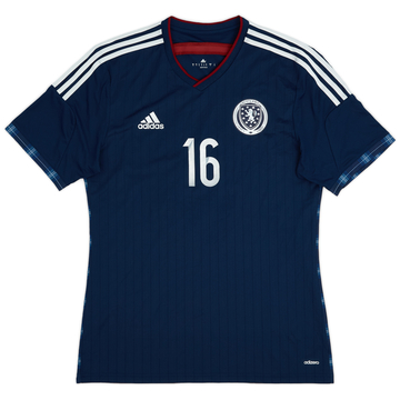 2014-15 Scotland Maillot Domicile Jeunes Version Joueur #16 - 9/10 - (M)