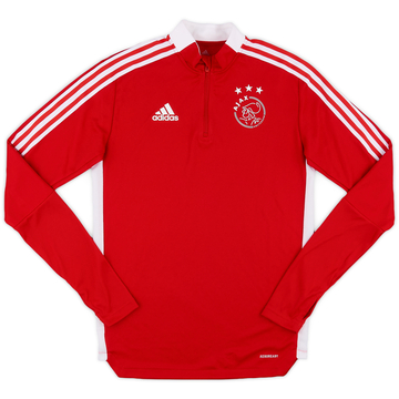 2021-22 Ajax adidas Haut d'entraînement 1/4 Zip - 9/10 - (S)