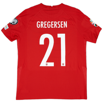 2022-23 Norvège Maillot domicile version match European Championship Gregersen #21