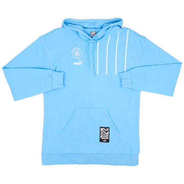 2021-22 Manchester City Puma Sweat-shirt à capuche - 7/10 - (S)