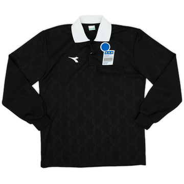 1990s Italy FIGC Diadora Maillot Arbitre - 8/10 - (L)