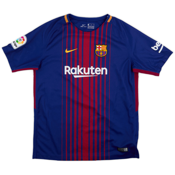 2017-18 Barcelona Maillot Domicile - 9/10 - (XL.Boys)