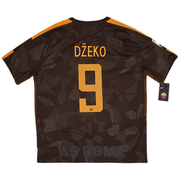 2017-18 Roma Maillot Third Dzeko #9 (XL)