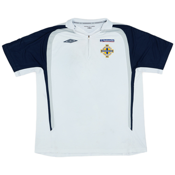 2005-06 Northern Ireland Umbro Polo 1/4 zip - 5/10 - (L)