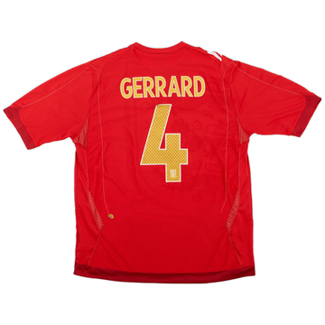 2006-08 England Maillot extérieur Gerrard #4 - 5/10 - (XL)