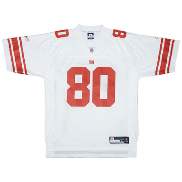 2007 New York Giants Shockey #80 Reebok On Field Maillot extérieur - 8/10 - (L)