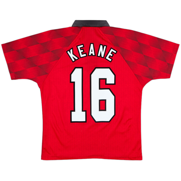 1996-98 Manchester United Maillot domicile Keane #16 - 8/10 - (Y)