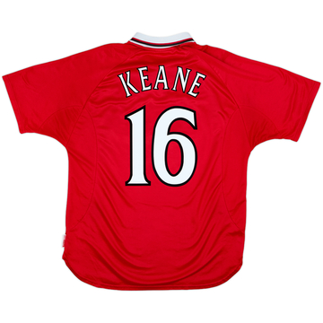 1999-00 Manchester United 'CL Winners' Maillot Keane #16 - 8/10 - (XL)