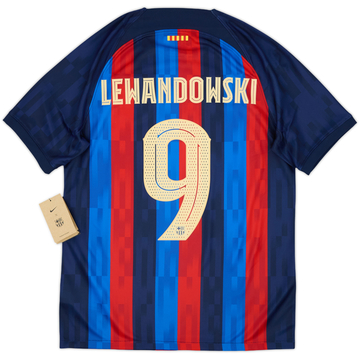 2022-23 Barcelona Maillot domicile Lewandowski #9 (M)