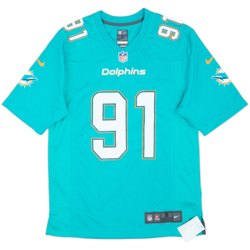 2013-16 Miami Dolphins Wake #91 Nike Maillot de match domicile (S)