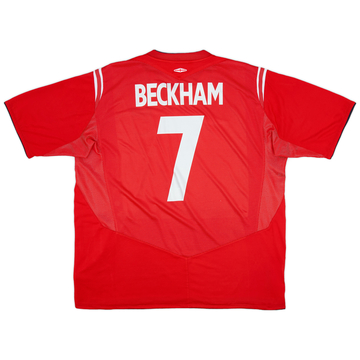 2004-06 England Maillot extérieur Beckham #7 - 7/10 - (XXL)