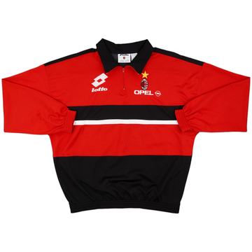 1994-95 AC Milan Lotto 1/4 Zip Haut d'entraînement - 8/10 - (XL)