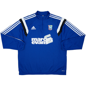 2014-15 Ipswich adidas Haut d'entraînement 1/4 zip - 6/10 - (XL)