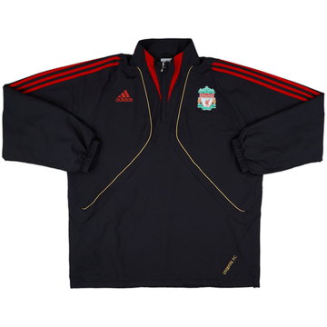 2009-10 Liverpool adidas 1/4 Zip Veste de survêtement - 6/10 - (XL)