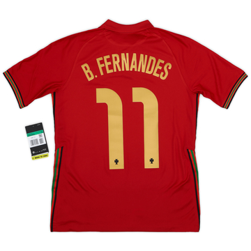 2020-21 Portugal Maillot Domicile B.Fernandes #11 (XL.Boys)