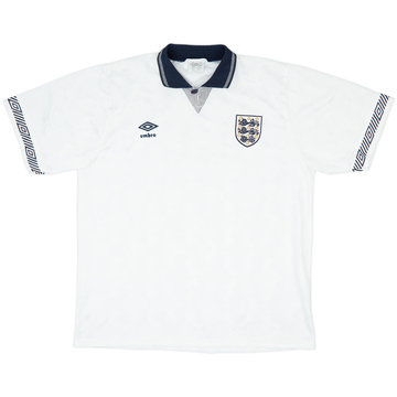 1990-92 England Maillot domicile - 8/10 - (XL)