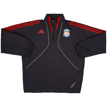2009-10 Liverpool adidas Haut d'entraînement 1/4 zip - 8/10 - (M/L)