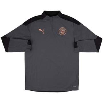 2019-20 Manchester City Puma Haut d'entraînement 1/4 Zip - 9/10 - (XL.Boys)