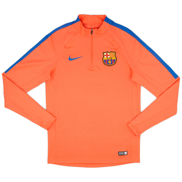 2016-17 Barcelona Nike Haut d'entraînement 1/4 Zip - 9/10 - (S)