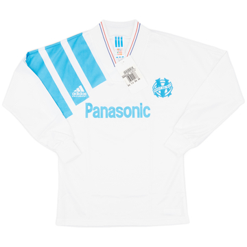 1991-92 Olympique Marseille Maillot Domicile ML (XS)