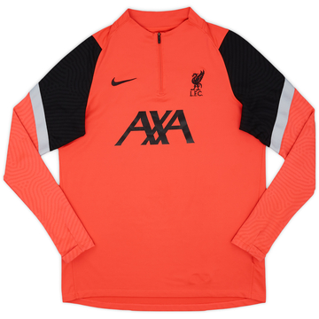 2020-21 Liverpool Nike Haut d'entraînement 1/4 zip - 9/10 - (L)