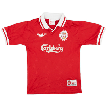 1996-98 Liverpool Maillot domicile - 8/10 - (L Garçons)