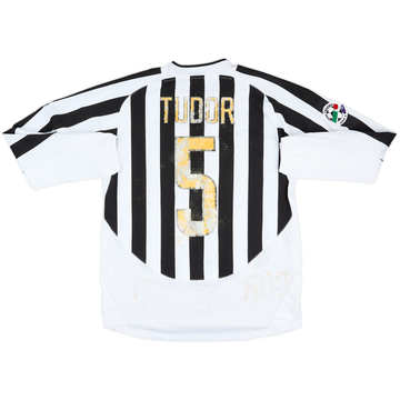 2003-04 Juventus Maillot de match domicile manches longues Tudor #5