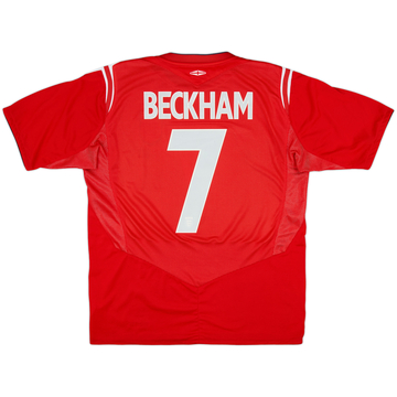 2004-06 England Maillot extérieur Beckham #7 - 7/10 - (L)