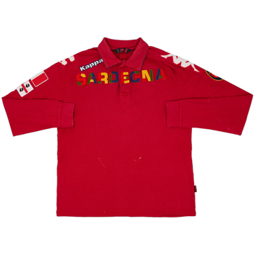 2011-12 Cagliari Kappa Maillot Polo ML - 6/10 - (XL)