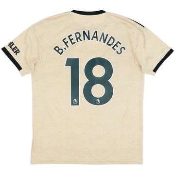 2019-20 Manchester United Maillot extérieur B.Fernandes #18 - 6/10 - (L)