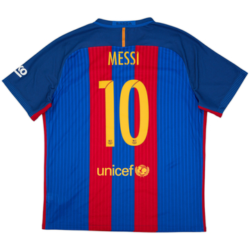 2016-17 Barcelona Maillot Domicile Authentique Messi #10 - 8/10 - (XXL)