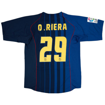 2004-05 Barcelona Maillot extérieur de match O. Riera #29