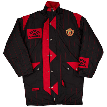 1992-93 Manchester United Umbro Manteau de banc matelassé - 9/10 - (M)