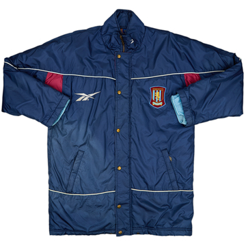 1997-98 Aston Villa Reebok Manteau de banc matelassé - 8/10 - (M)