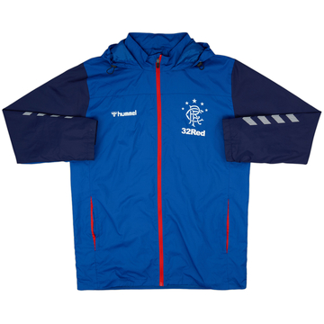 2018-19 Rangers Hummel Veste de pluie à capuche - 8/10 - (L)