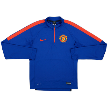 2014-15 Manchester United Nike Haut d'entraînement 1/4 Zip - 5/10 - (S)