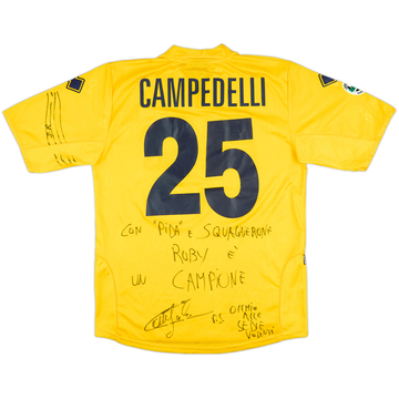 2005-06 Modena Maillot de match domicile signé Campedelli #25