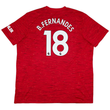 2020-21 Manchester United Maillot Domicile B.Fernandes #18 - 8/10 - (3XL)