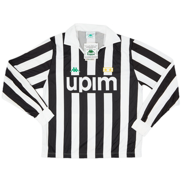 Maillot Basique Domicile Juventus Manches Longues 1991-92 (L)