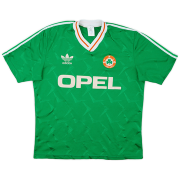 1990-92 Irlande Maillot domicile - 8/10 - (L)